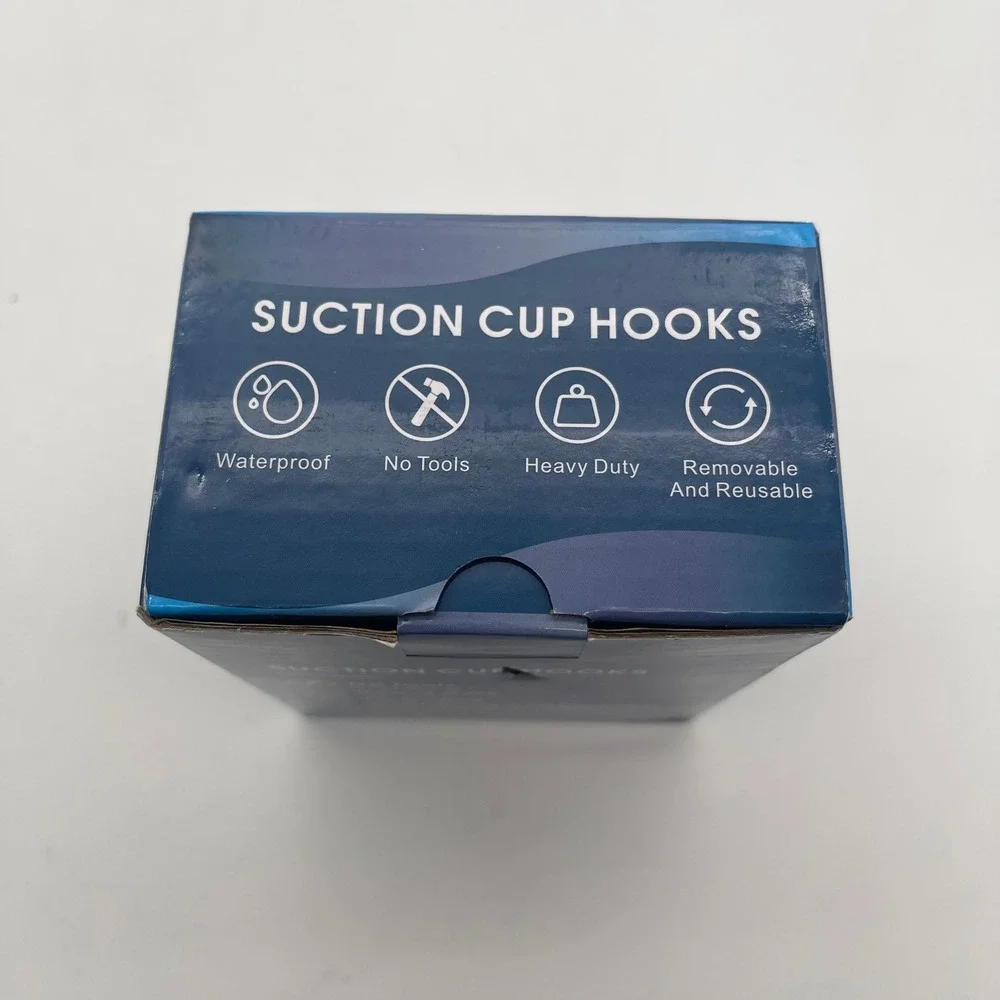 MOTAIPEAK Heavy Duty Suction Cup Hooks Silver Removable Reusable 3 Pack